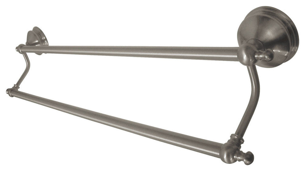 Satin Nickel BA761318SN Naples 18" Dual Towel Bar, Satin Nickel BA761318SN
