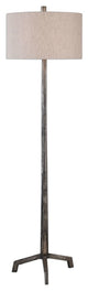 Industrial Iron Steel Metal Pole Floor Lamp, Tripod Foot Rustic Retro Loft
