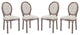 Arise Dining Side Chair Upholstered Fabric Set of 4