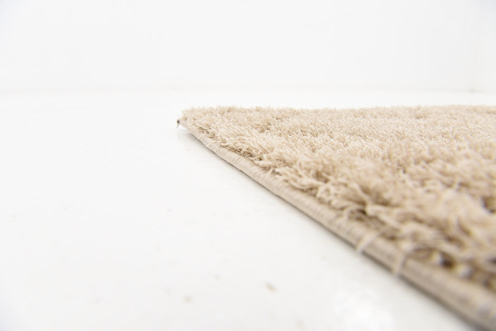 Unique Loom Beige Traditional Trellis Shag 2'' 0 x 6'' 7 Runner Rug