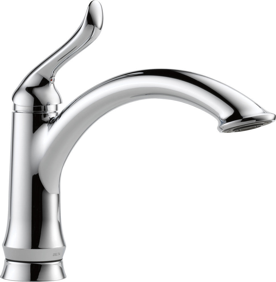 Delta Linden Single Handle Kitchen Faucet, Chrome, 1353-DST