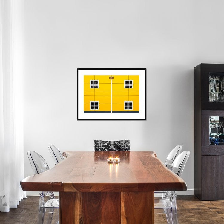"Four Square" Framed Digital Print by Linda Wride, 38"x28"