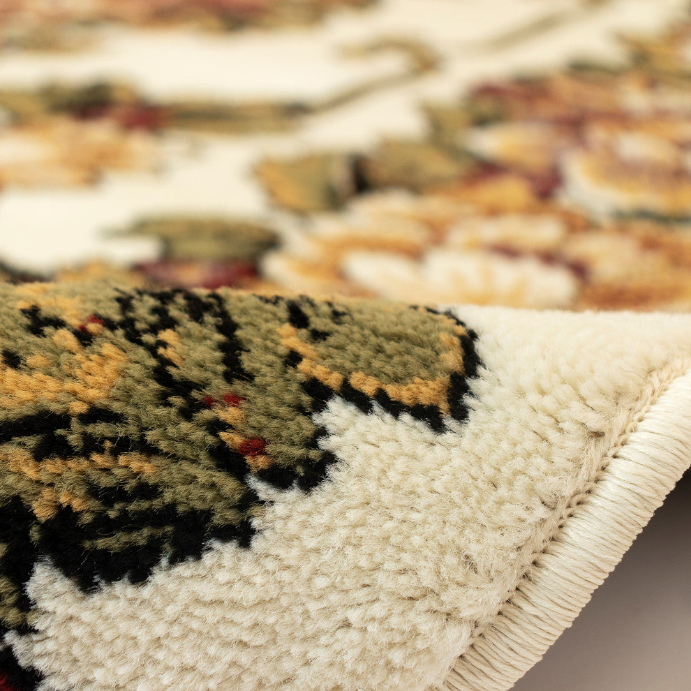 Aurora Aubusson Indoor Rug Ivory 5'3"x7'6"