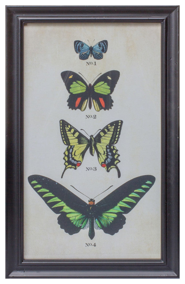 Framed Butterfly Print, 2-Piece Set