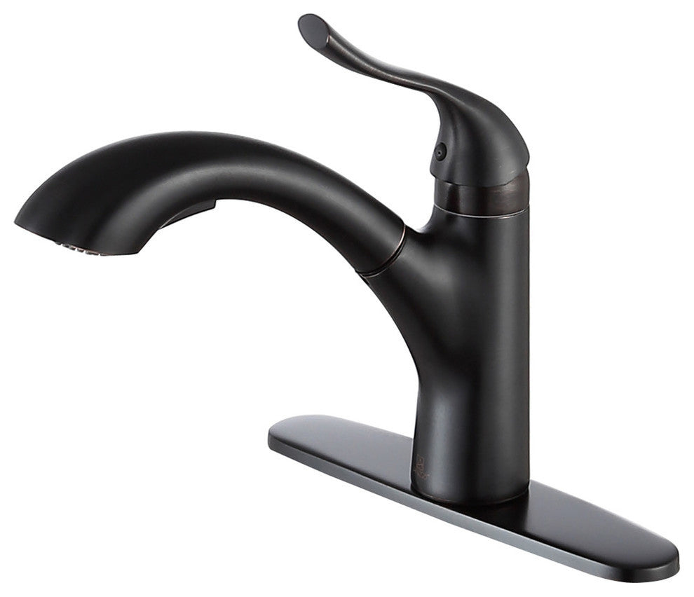 Navona Single Handle Pull-Out Sprayer Kitchen Faucet, Oil Rubbed Bronze