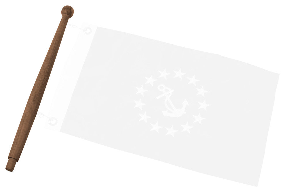 Teak Flag Pole, 1" X 30"