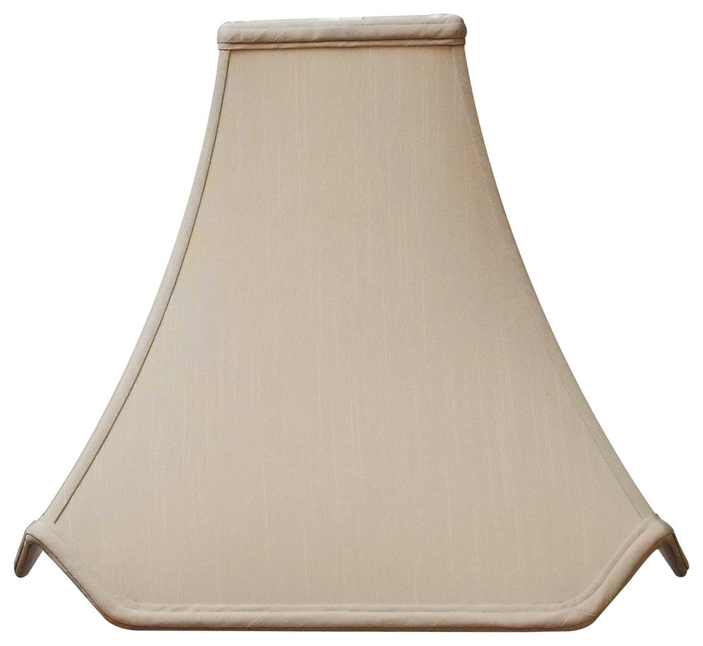 Royal Designs Pagoda Basic Lampshade, Antique Gold, Beige, 6x16x13.25, Washer