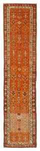 Rug N Carpet - Handwoven Oriental 2' 11" x 11' 8" Vintage Runner Rug