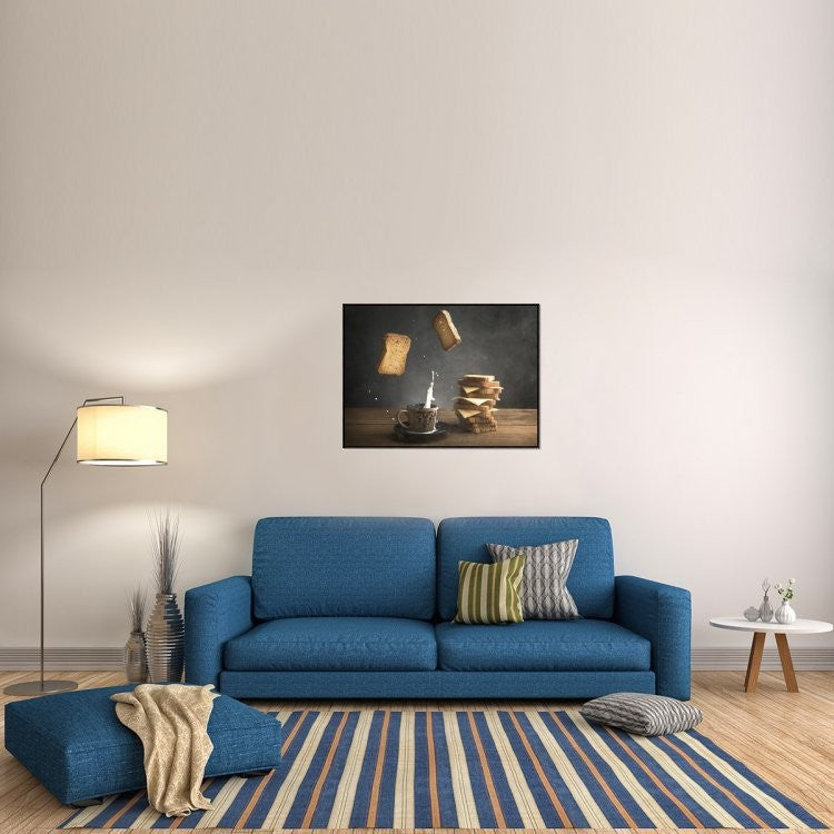 "Splash" Framed Canvas Giclee by Ali Bader, 41x31"