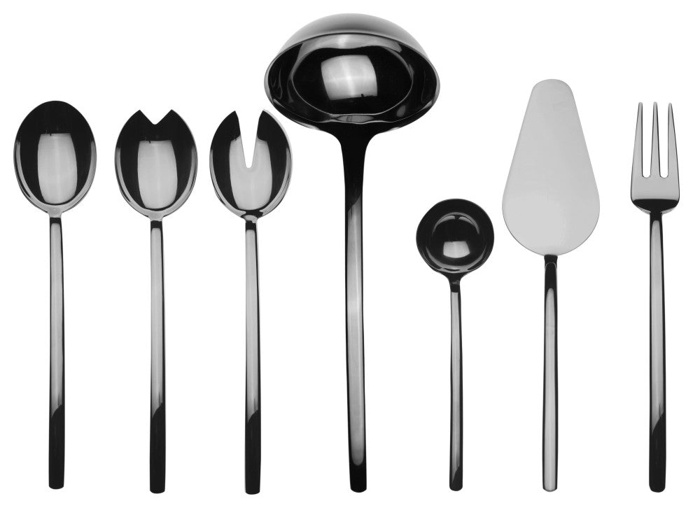 Due Serving Set, Black Gold, 7 Pcs.