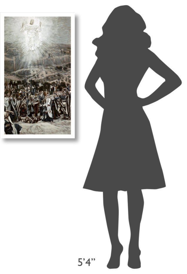 "Ascension From The Mount of Olives" Paper Print by James Tissot, 19"x32"