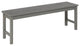 Vincent 53" Modern Patio Dining Bench - Grey Wash