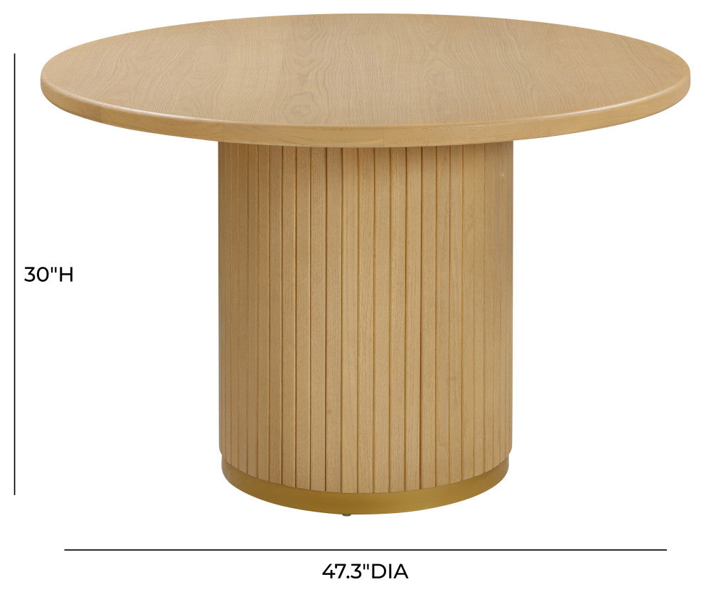 TOV Furniture Chelsea Ash Wood Round Dining Table