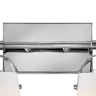 Hinkley Foster Small Two Light Vanity, Chrome