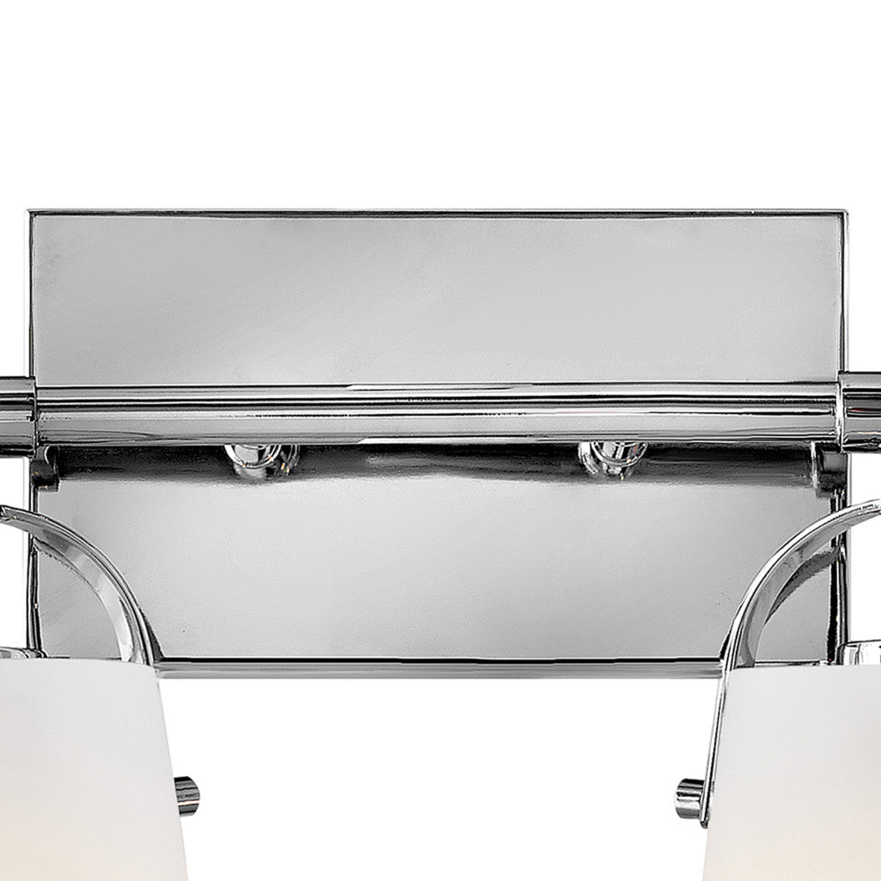 Hinkley Foster Small Two Light Vanity, Chrome