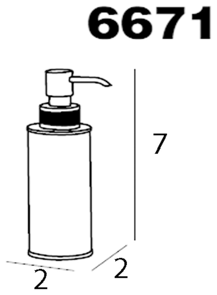 Cecilia Swarovski Crystals Table Soap Dispenser, Polished Chrome