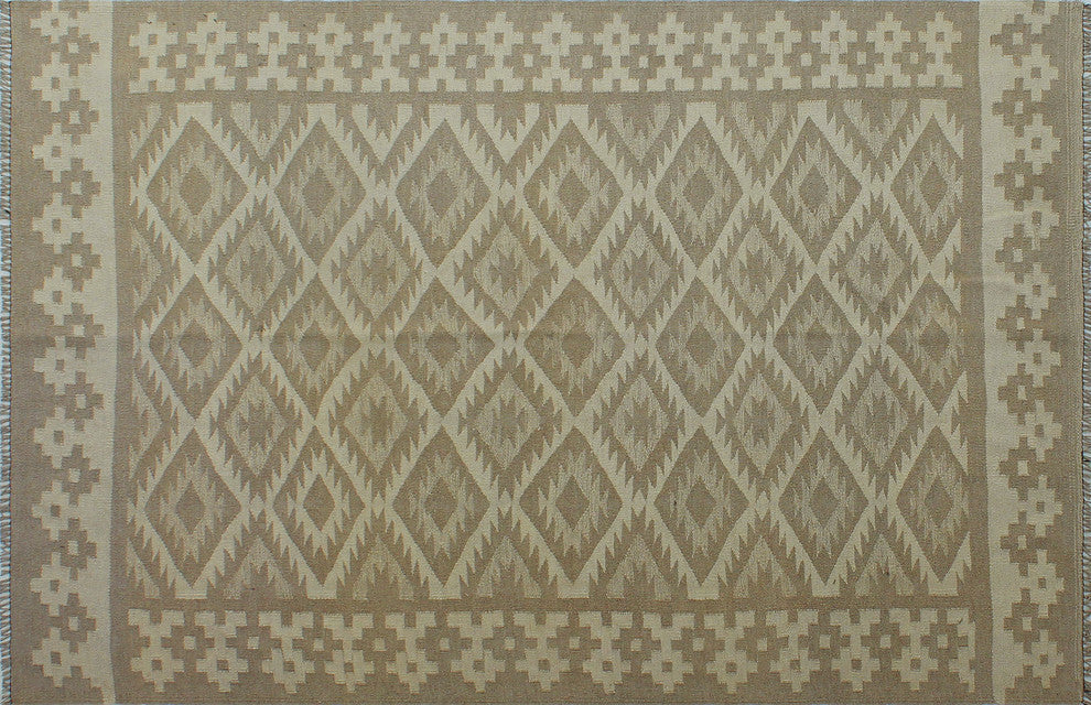 Winchester Kilim Ziyba Ivory Rug, 4'10x7'4