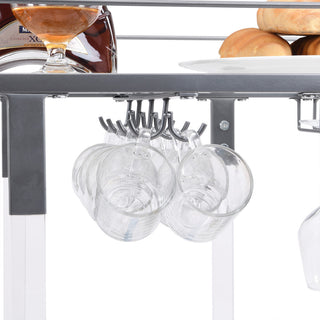White-background close-up of hanging glasses and hooks.