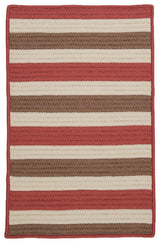 Stripe It TR99 Terracotta Indoor/Outdoor Area Rug, Rectangular 2'x10'