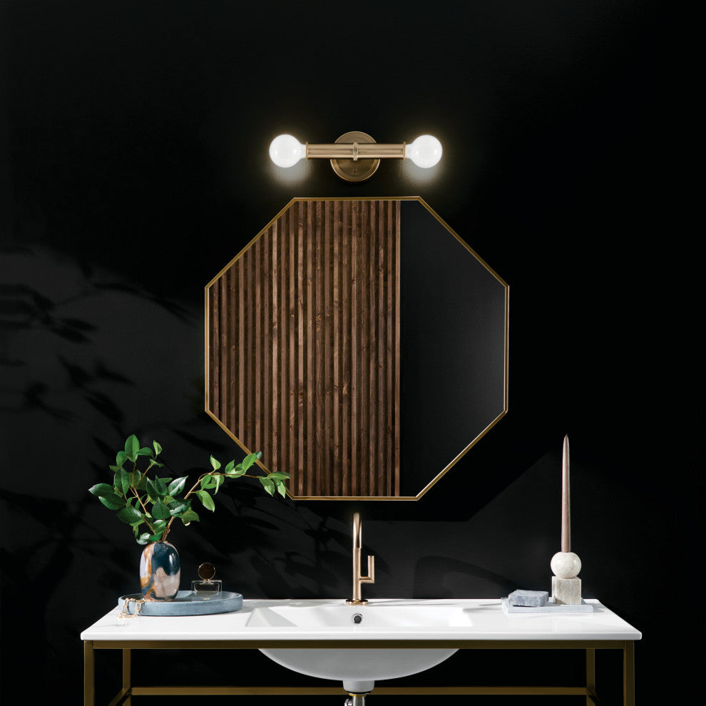 Torche 2 Light Wall Sconce, Champagne Bronze