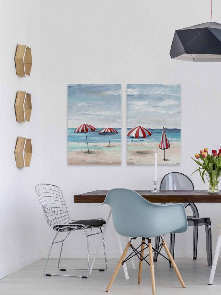 Umbrella Sticks Diptych, 32"x24"