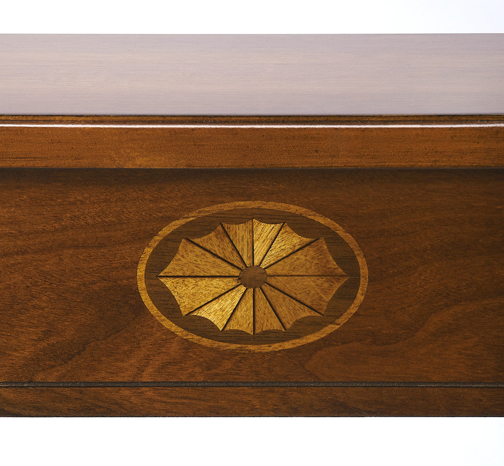 Butler Wendell Console Table, Olive Ash Burl