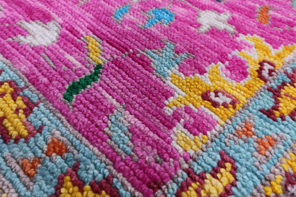 Handmade Turkish Oushak Wool Rug 8' 5" X 10' 2" - Q15590