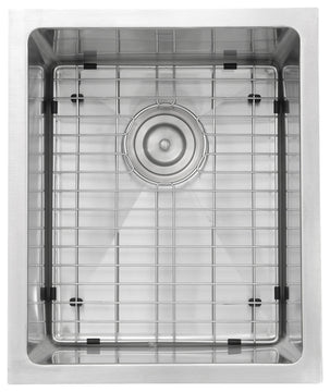 Nantucket Sinks SR1815 Rectangle Small Radius Stainless Steel Bar Sink