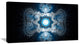 Cabalistic Clear Blue Texture, Abstract Canvas Art Print, 32x16
