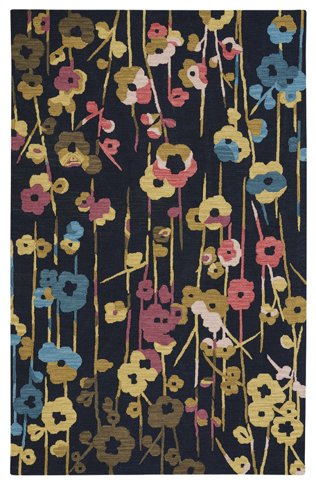 Capel Branch Dk. Blue 3294_475 Hand Tufted Rugs - 8' X 11' Rectangle