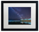 Michael Blanchette 'Pier in the Stars' Art, Black Frame, White Mat, 20x16