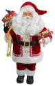 18" Standing Curly Beard Santa Christmas Figure with Presents