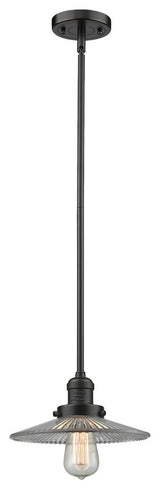 1-Light LED Halophane Mini Pendant, Oil Rubbed Bronze