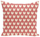 Tulips Floral Print Outdoor Pillow, Burnt, 20"x20"