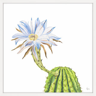 "Easter Lily Cactus" Framed Painting Print, 12"x12"
