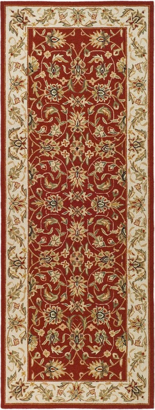Safavieh Chelsea hk78b Rug, Burgundy/Ivory, 2'6"x12'0" Runner