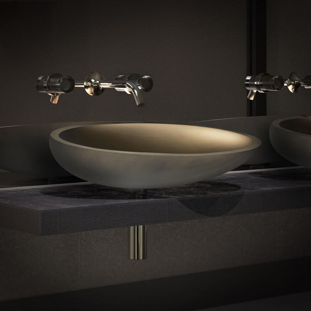 Vetro European Vessel Sink, Platinum