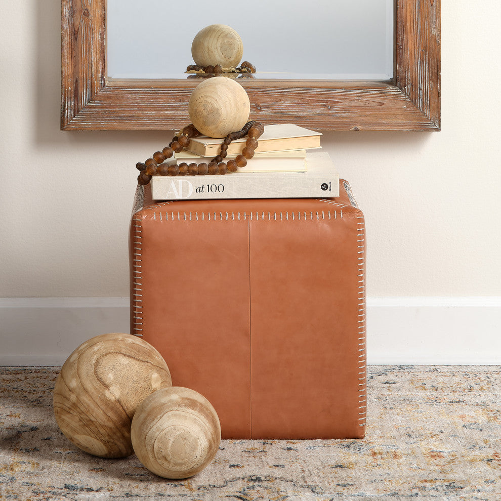Malibu Wood Balls, Natural Wood, 3-Piece Set