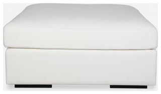 Uttermost 238-O-REFUGE Refuge 40"W Polyester Standard Ottoman - Arctic White