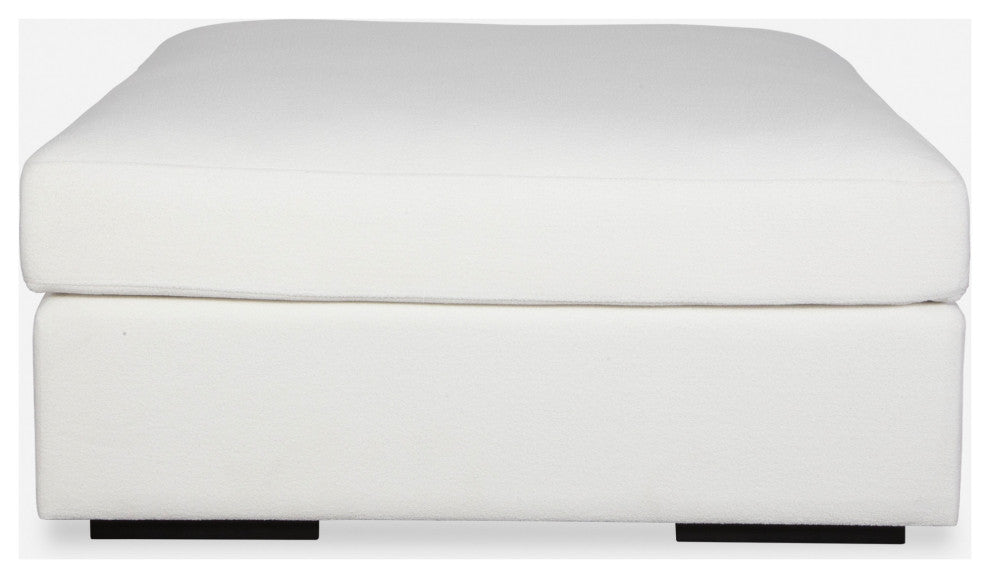 Uttermost 238-O-REFUGE Refuge 40"W Polyester Standard Ottoman - Arctic White