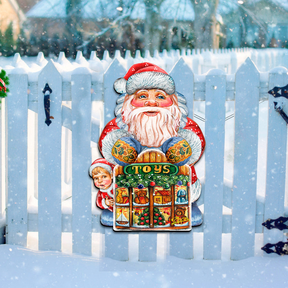 Toy Shop Santa Door Hanger