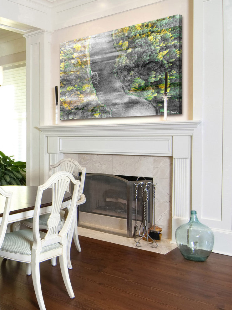 "River Run" Painting Print on Wrapped Canvas, 60"x40"