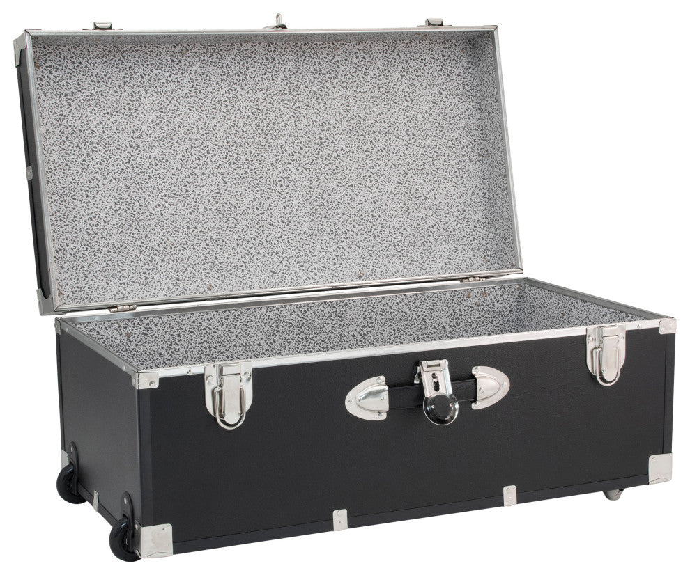 Seward Explorer 30" Trunk with Wheels & Lock, Black