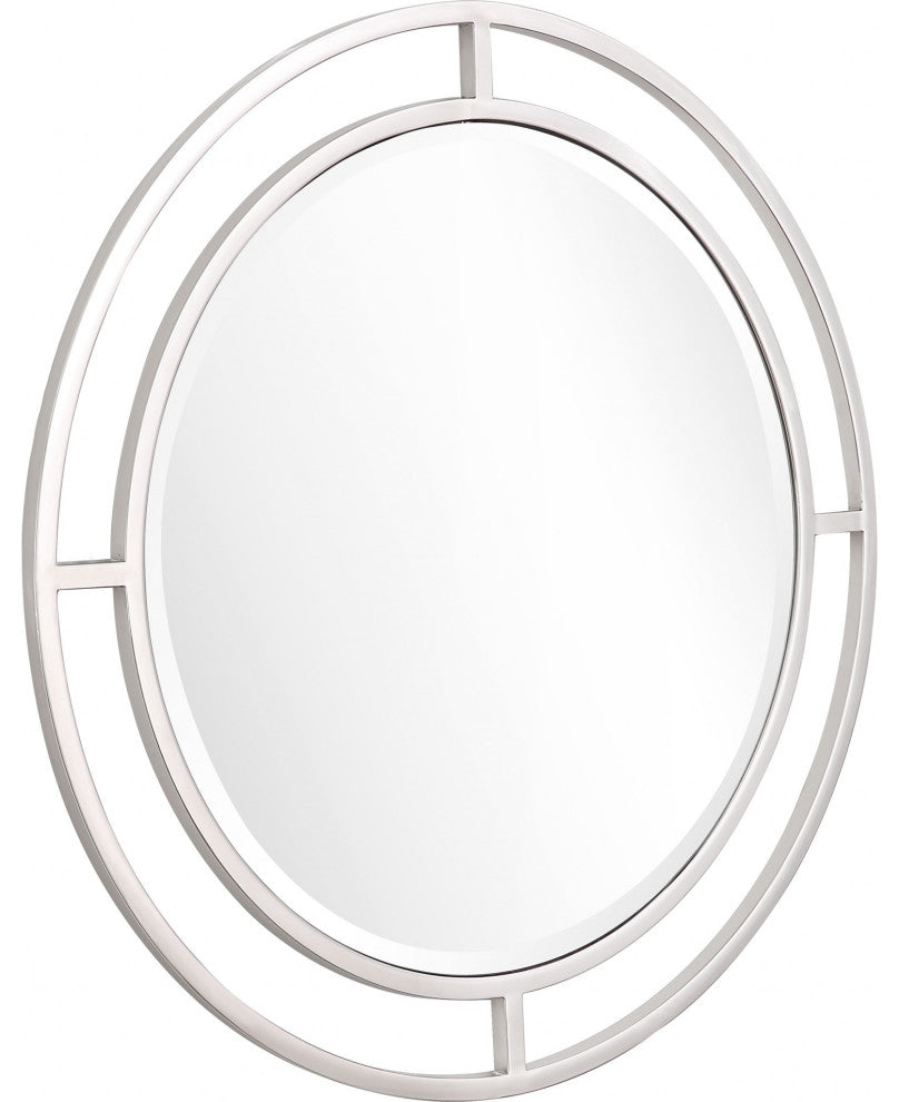Silver Chic Round Wall Mirror