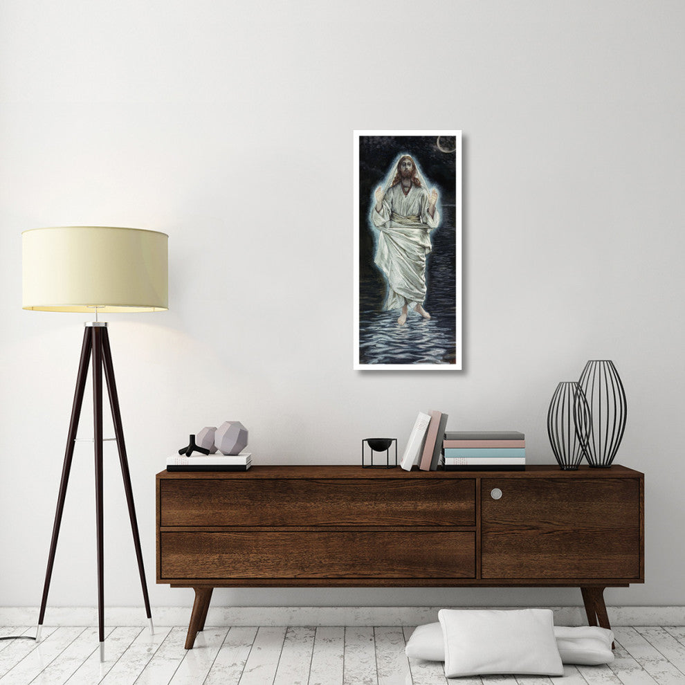 "Jesus Walking on the Sea" Digital Paper Print by James Tissot, 19"x42"
