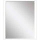 Framed Beveled Mirror, White, 38"x50"