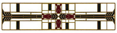 Prairie Tulip, Antique-Style Brass With Evergreen-Berry-Cream Enamel