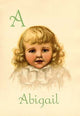 A for Abigail - Gallery Wrapped Canvas Art 28" x 42"