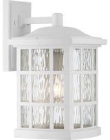 Stonington 1-Light Outdoor Lantern, White Lustre