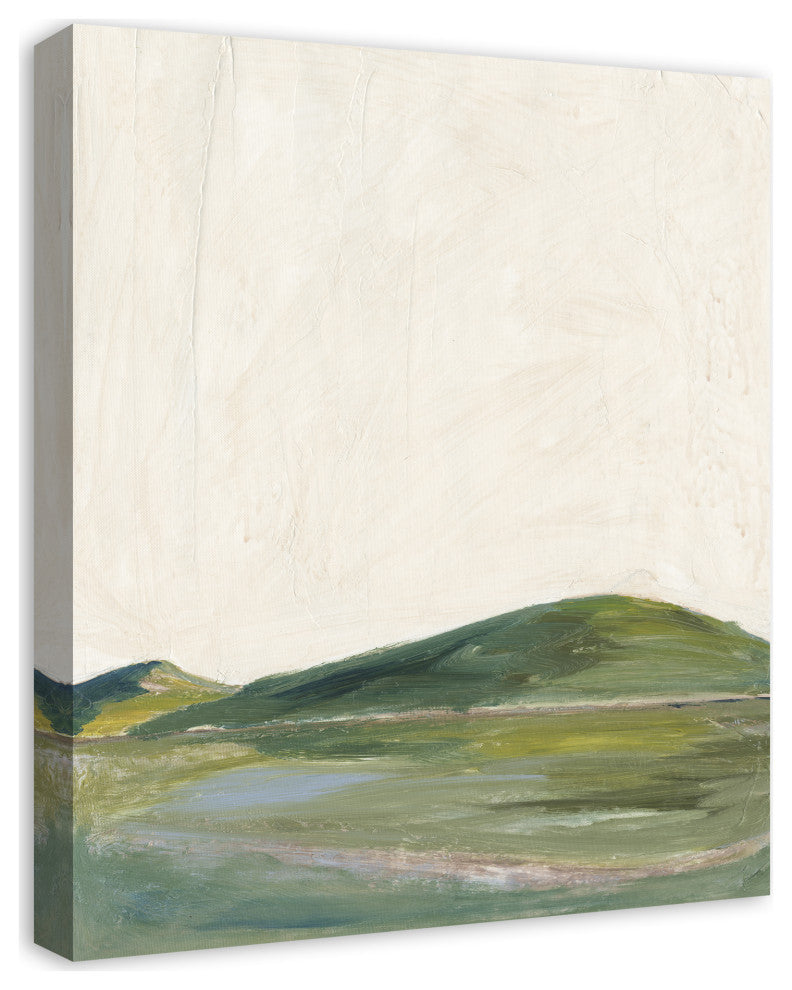 Abstract Green Hills 20 x 24 Canvas Wall Art